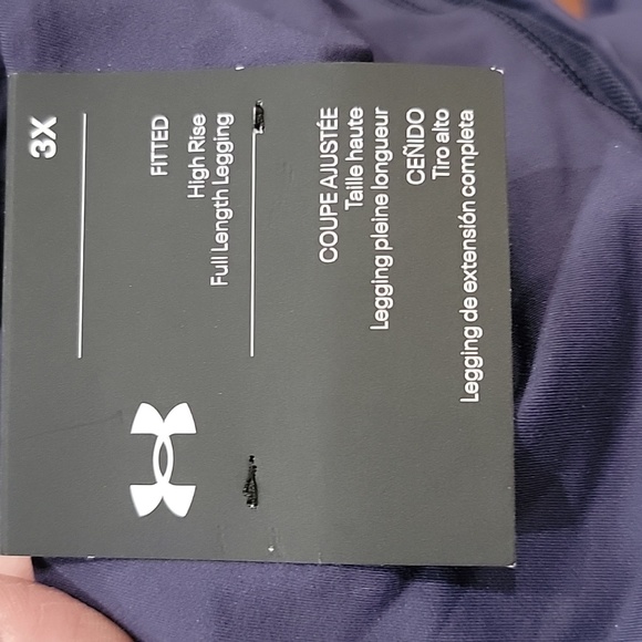 NWT Women's Plus size 3X Under Armour Project Rock leggings - Picture 6 of 6